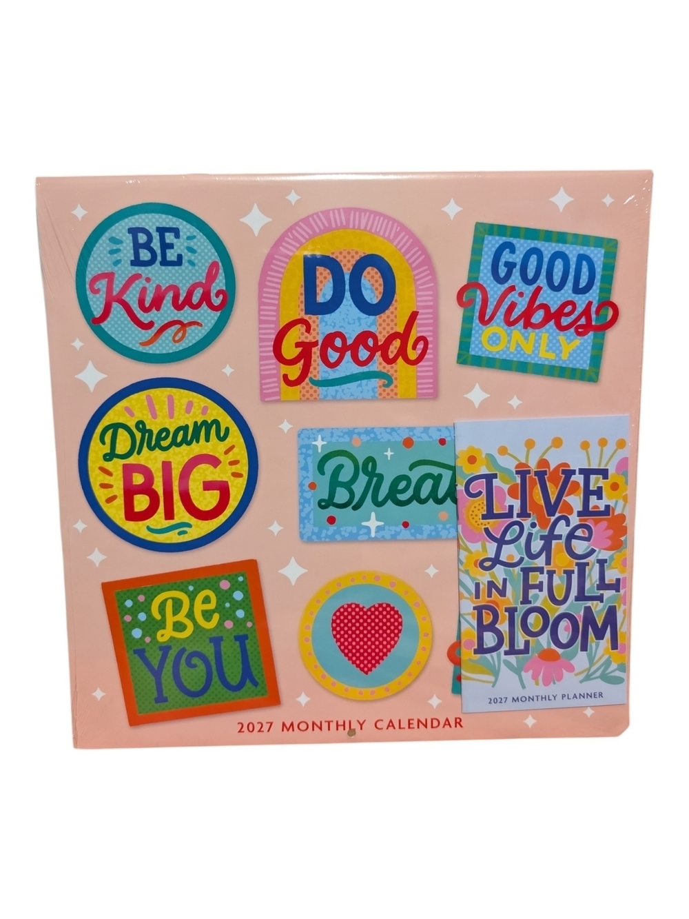 Good Vibes 2027 Monthly Planner Calendar Set